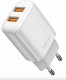 JELLICO ładowarka sieciowa EU02 2.4A 12W 2xUSB Biały 1