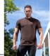 Ardon ARDONZIDYN - Męska koszulka polo z wstępnie pranej bawełny odporniejszej na blaknięcie kolorów materiał z silikonowym wykończeniem - czarny 2XL 9