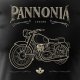 Koszulka z motocyklem na motor Pannonia panonia męska czarna REGULAR XXL 2