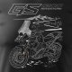 Koszulka motocyklowa z motocyklem na motor BMW GS R 1300 Adventure męska czarna REGULAR XXL 2