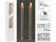 Woskowane świece stołowe z LED, 25 cm 4