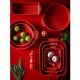 APPOLIA Naczynie kwadratowe 28 cm Red 1