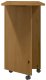 Szafka na kółkach z biurkiem MOSS, miodowy brąz, sosna 4