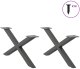 vidaXL Nogi do stolika kawowego, 2 szt., antracyt, 70x(30-31) cm, stal 3