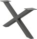 vidaXL Nogi do stolika kawowego, 2 szt., antracyt, 70x(30-31) cm, stal 4