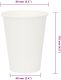 Papierowe kubki, 1000 szt., 12oz, 300ml, biały 7