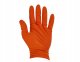 Rękawice nitrylowe SOLID GRIP 50szt.  r. S pomarańczowe (10) 2