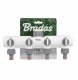 Bradas ROZDZIELACZ 4-DROŻNY Z GW 1"-3/4" Z ZAWORAMI /WHITE LINE 1