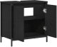 vidaXL Szafka pod umywalkę łazienkową, czarna, 60x34,5x60 cm 5