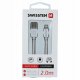 Kabel USB Swissten USB-C - Lightning 2 m Srebrny (8595217476394) 8