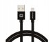 Kabel USB Swissten USB-A - Lightning 2 m Czarny (8595217455696) 3