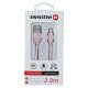 Kabel USB Swissten USB-A - Lightning 2 m Czarny (8595217455696) 9