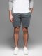 Dresowe krótkie spodenki męskie RELAXED FIT w stylu athleisure  grafitowe V3 OM-SRWS-0122 M 1