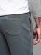 Dresowe krótkie spodenki męskie RELAXED FIT w stylu athleisure  grafitowe V3 OM-SRWS-0122 M 4