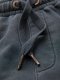Dresowe krótkie spodenki męskie RELAXED FIT w stylu athleisure  grafitowe V3 OM-SRWS-0122 M 6