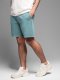Męskie krótkie spodenki dresowe RELAXED FIT w stylu athleisure  turkusowe V1 OM-SRWS-0122 S 3