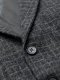Elegancka kamizelka męska w kratkę z klapami  czarna V3 OM-BLZV-0110 S 6