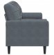 3-osobowa sofa z poduszkami, ciemnoszara, 180 cm, aksamit Lumarko! 4