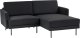 Beliani Narożnik dla 2 osób lewy czarny BREDA 4