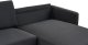Beliani Narożnik dla 2 osób lewy czarny BREDA 8