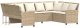Sofa ogrodowa z poduszkami beżowy polirattan Lumarko! Lumarko! 2