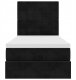 vidaXL Rama łóżka otomana z materacami czarna 90x190 cm aksamit 6