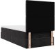 vidaXL Rama łóżka otomana z materacami czarna 90x190 cm aksamit 8
