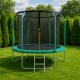 Trampolina ogrodowa dla dzieci 312cm z siatką zewnętrzną i drabinką 4