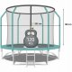 Trampolina ogrodowa dla dzieci 312cm z siatką zewnętrzną i drabinką 6
