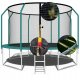 Trampolina ogrodowa dla dzieci 435cm z siatką zewnętrzną i drabinką 1