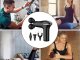 Pistolet do masażu pleców ciała nóg masażer mocny massage gun 4 końcówki 5