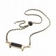 Łańcuch / Smycz z uchwytem GLAMOUR wszystkie modele max 80mm szer. CZARNY 1