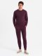 Dresowy bawełniany komplet męski BASIC bluza nierozpinana + joggery  bordowy V3 Z84 M 1