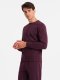 Dresowy bawełniany komplet męski BASIC bluza nierozpinana + joggery  bordowy V3 Z84 M 2