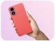 Etui do Motorola Moto G04 / G24 / E14 (Osłona Kamery, Czerwone)   Szkło 9H 3