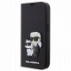 Karl Lagerfeld Iphone 13 Pro Book Case Saffiano Karl Choupette Black 1