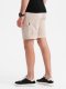 Szorty męskie o luźnym kroju z kieszeniami typu cargo  kremowe V1 OM-SRCG-0194 S 7