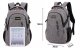 PLECAK MĘSKI DAMSKI SZKOLNY NA LAPTOPA SZARY 1