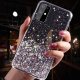 Etui IPHONE 14 Brokat Cekiny Glue Glitter Case czarne 9