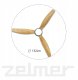 WENTYLATOR SUFITOWY ZCF 7600 40W 132cm LED 18W BUK/CZARNY 3