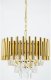 Kryształowa lampa wisząca Bari 6230/4 TR glamour okrągła złota 3