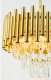 Kryształowa lampa wisząca Bari 6230/4 TR glamour okrągła złota 4