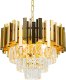 Zwisowa lampa pałacowa Valetta 6268/4 TR do jadalni glamour złota 1