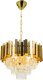 Zwisowa lampa pałacowa Valetta 6268/4 TR do jadalni glamour złota 2