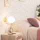 Kinkiet Abruzzo Ścienna lampa kula Milano ABR-KRR-E14 szkło metal złoty biały 6