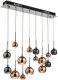 Lampa wisząca DAR Jadalniana lampa wisząca Aurelia AUR6264 Dar Lighting chrom czarny brąz 1