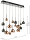Lampa wisząca DAR Jadalniana lampa wisząca Aurelia AUR6264 Dar Lighting chrom czarny brąz 4