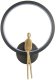Ścienna lampa ring AMICI ST-B3607 black Step LED 10W 3000K czarny złoty 1