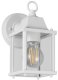Metalowa lampa ścienna na taras MIRANDE 262260131 IP23 biała 1