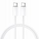 BWOO kabel USB-C - USB-C 1m 60W do iPhone 15 BO-X284 biały 1